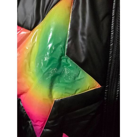 Club Exx Vinyl Ombre Star Puffer Jacket - Picture 14 of 15